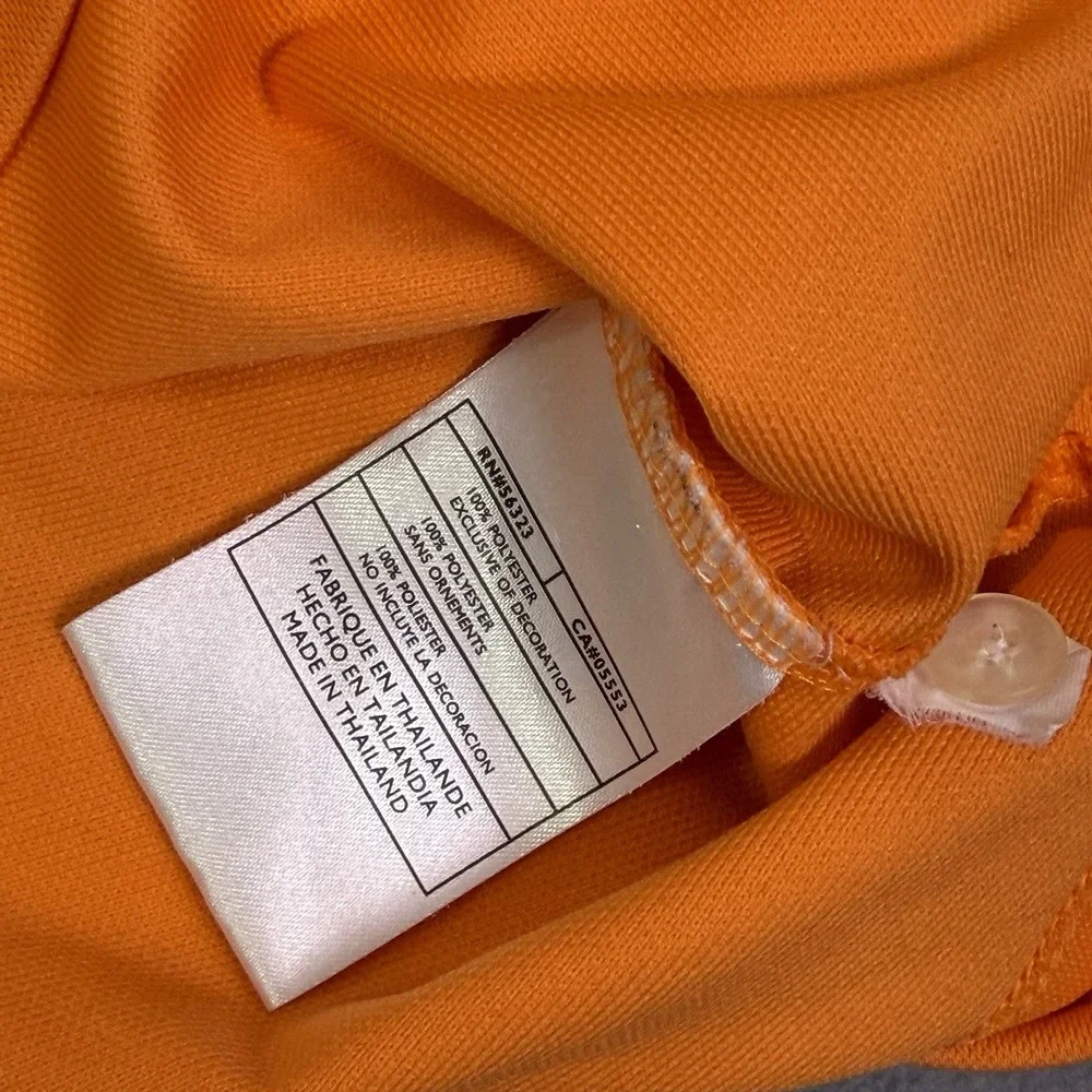 Nike Golf Polo Shirt Mens Medium Orange Fit Dry Short Sleeve Collared‎ Preppy